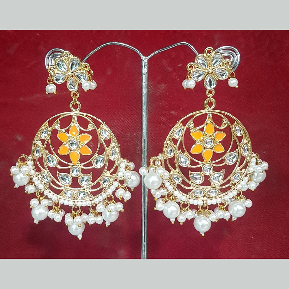 Shreeji Gold Plated Meenakari Earrings