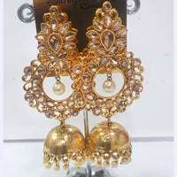 Shreeji Gold Plated Jhumki Earrings