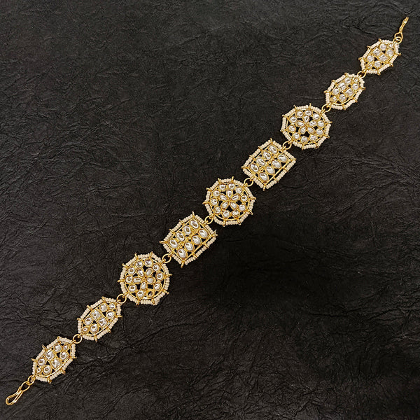 Bhavi Jewels Gold Plated Kundan Stone Sheeshphool