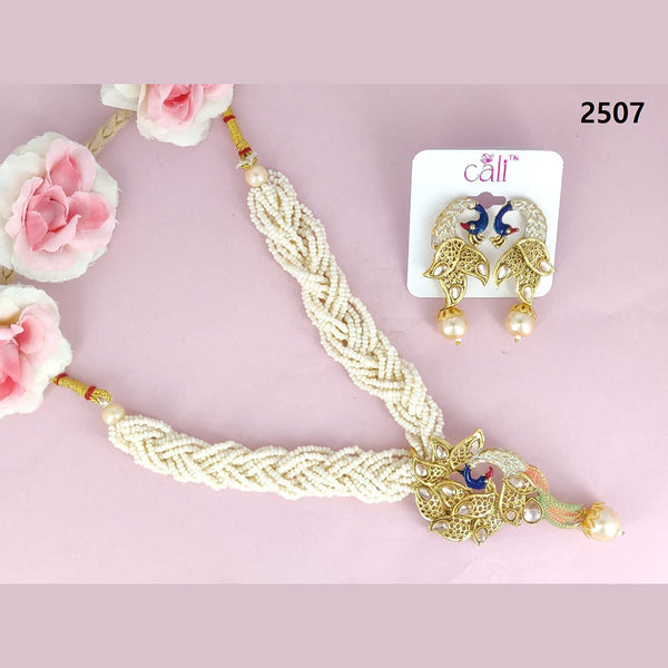 Corbeda Fashion Gold Plated Kundan Necklace Set