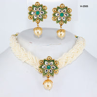 Corbeda Fashion Gold Plated Kundan Necklace Set