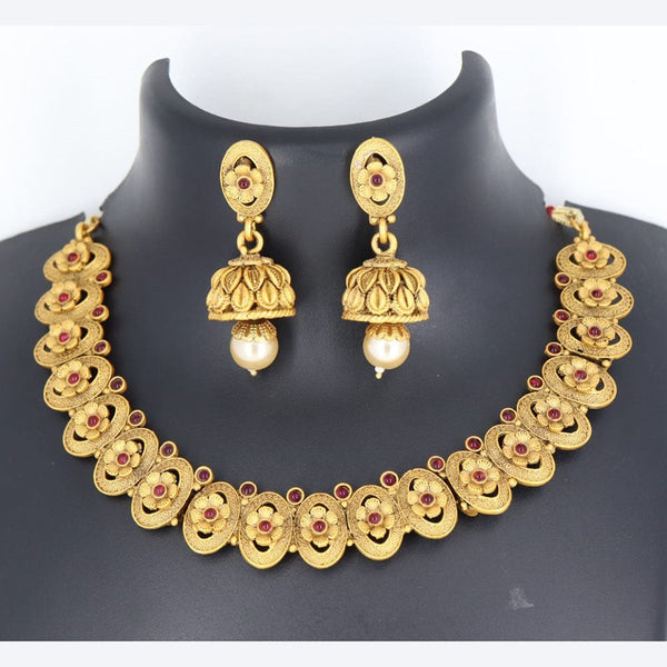 Corbeda Fashion Gold Plated Pota Necklace Set