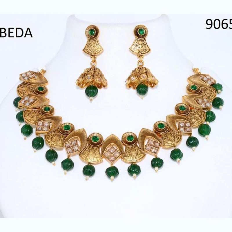 Corbeda Fashion Gold Plated Pota Necklace Set