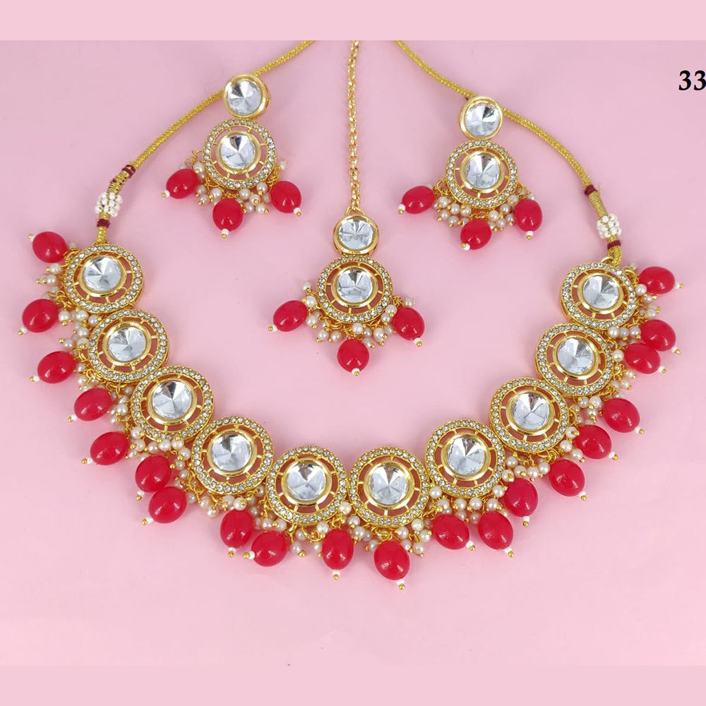 Corbeda Fashion Gold Plated Crystal Necklace Set