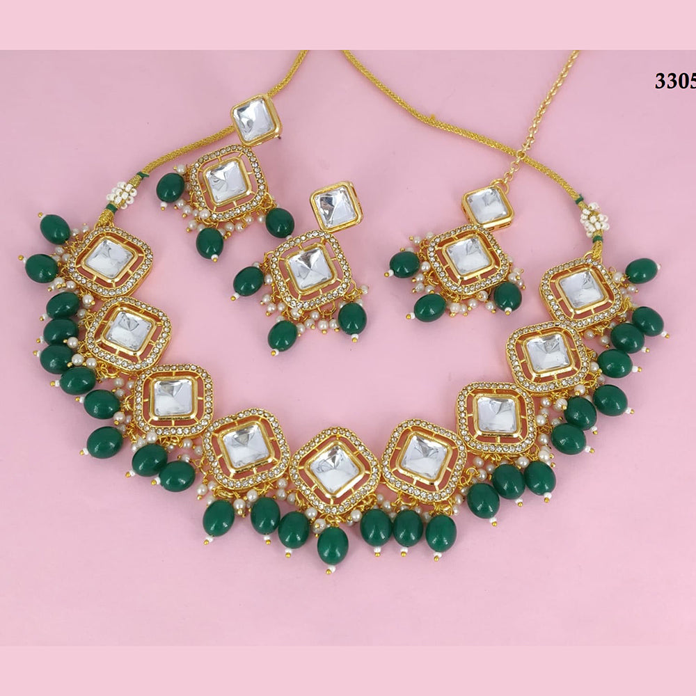 Corbeda Fashion Gold Plated Crystal Necklace Set