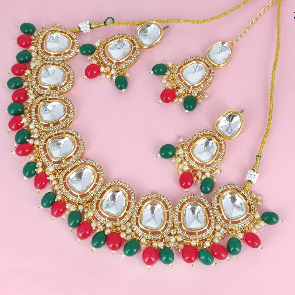 Corbeda Fashion Gold Plated Crystal Necklace Set