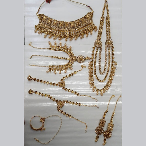 Kumavat Jewels Kundan Stone Designer Bridal Jewellery  Set