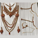 Kumavat Jewels Austrian Stone and Kundan Designer Bridal Jewellery  Set