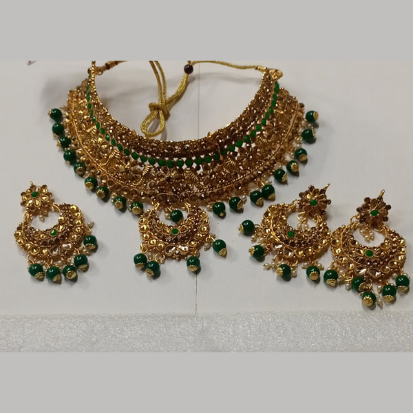 Kumavat Jewels Gold Plated Austrian Stone Necklace Set