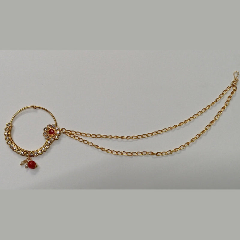 Kumavat Jewels Gold Plated Nose Ring