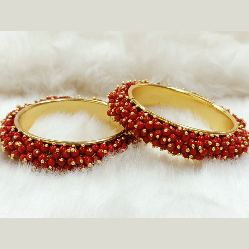 Darshana Jewels Gold Plated Beads Bangles Set