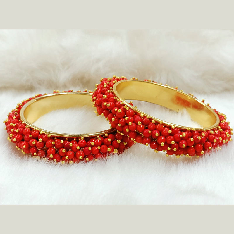 Darshana Jewels Gold Plated Beads Bangles Set