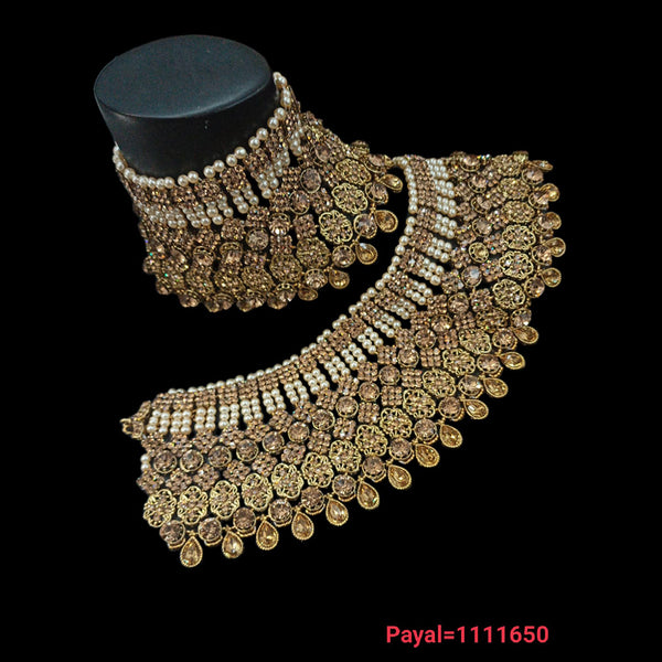 Padmawati Bangles  Gold Plated Austrian Stone Payal