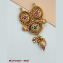 Padmawati Bangles Gold Plated Pota Stone Pendant