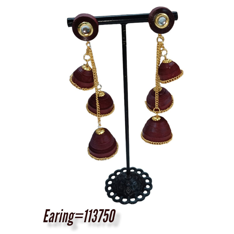 Padmawati Bangles Thread Dangler Earrings
