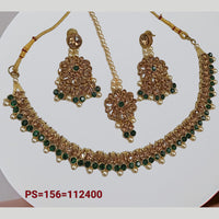 Padmawati Bangles Austrian Stone Gold Plated Necklace Set