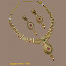 Pota Stone Gold Plated Choker Necklace Set - 10311316