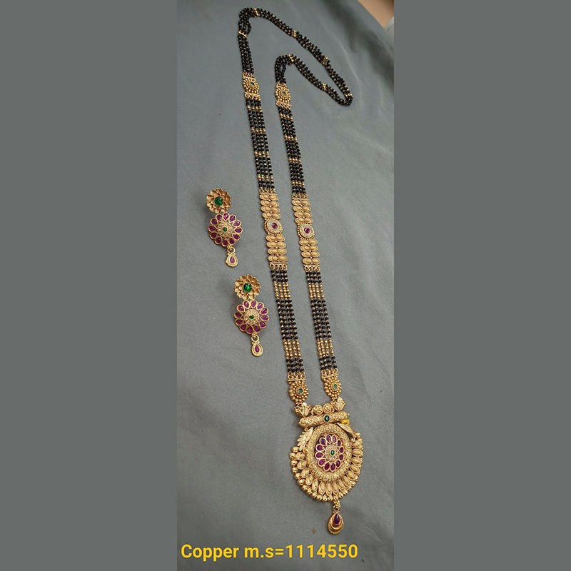 Padmawati Bangles Copper Long Mangalsutra Set - 10311441