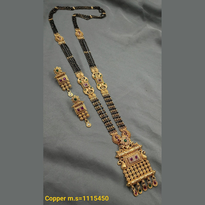 Padmawati Bangles Copper Long Mangalsutra Set - 10311447