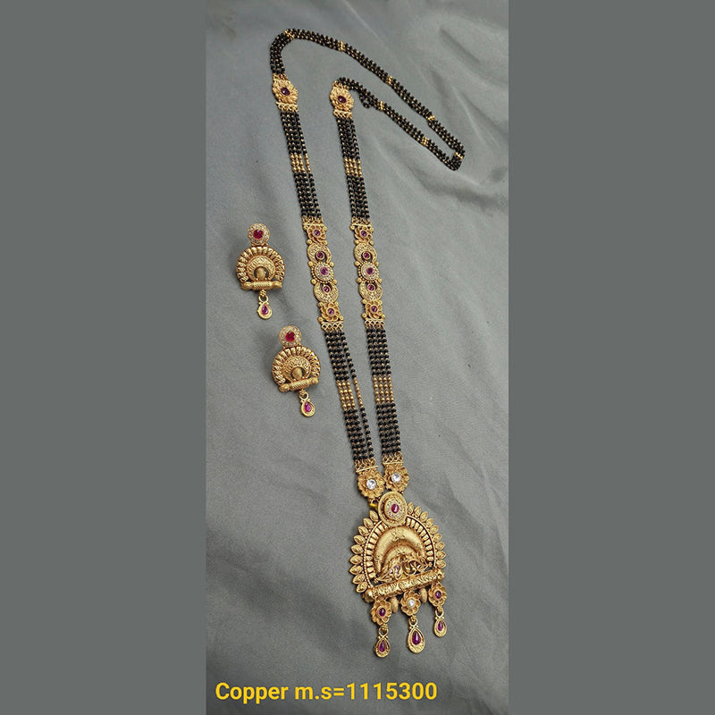 Padmawati Bangles Copper Long Mangalsutra Set - 10311448