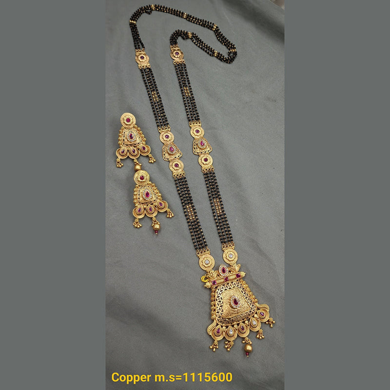 Padmawati Bangles Copper Long Mangalsutra Set - 10311453