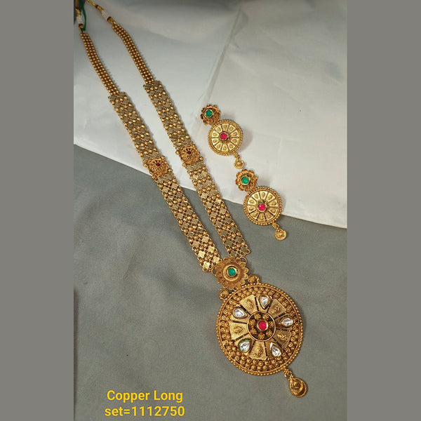 Padmawati Bangles Copper Long Necklace Set