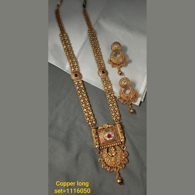 Padmawati Bangles Copper Long Necklace Set