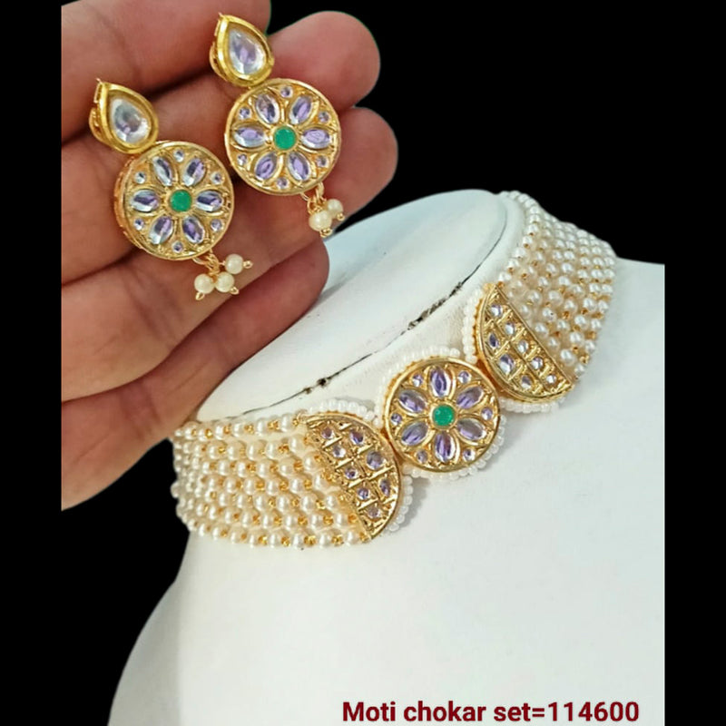 Padmawati Bangles Kundan Stone Choker Necklace Set