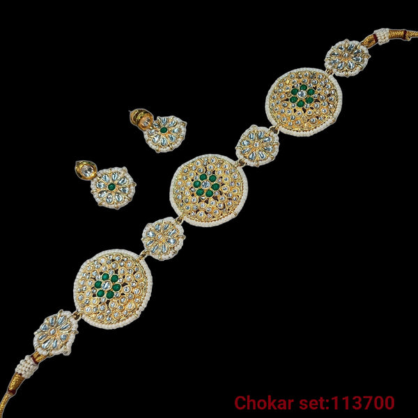 Padmawati Bangles Kundan Stone Necklace Set