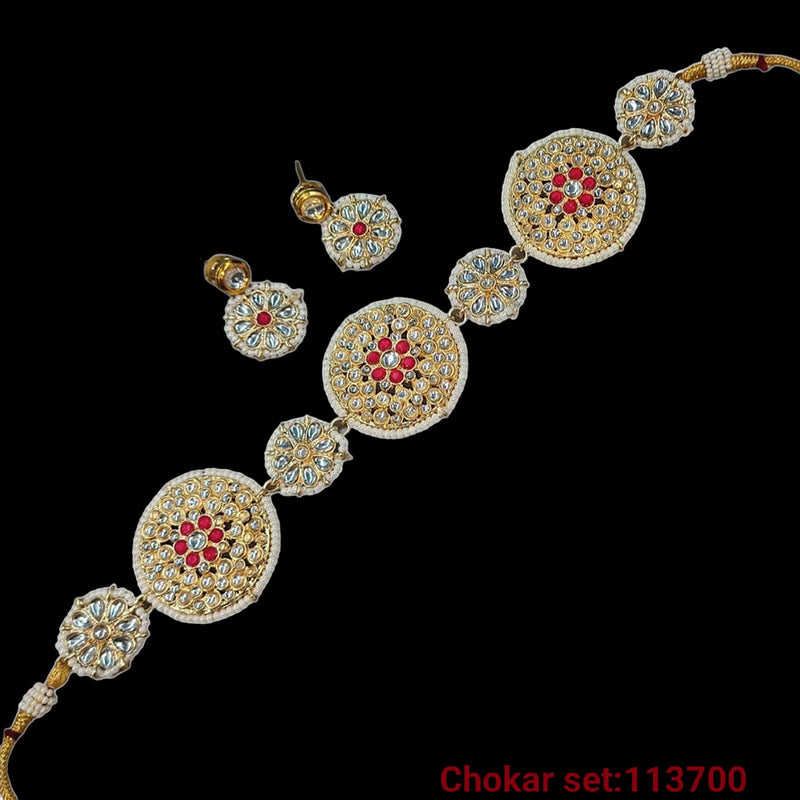 Padmawati Bangles Kundan Stone Necklace Set