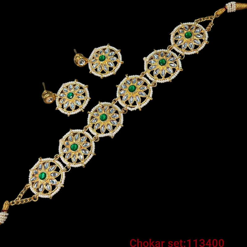 Padmawati Bangles Kundan Stone Necklace Set