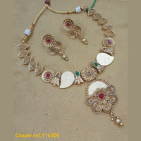 Padmawati Bangles Gold Plated Pota Stone Necklace Set