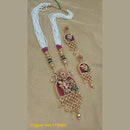 Padmawati Bangles Gold Plated Pota Stone Necklace Set