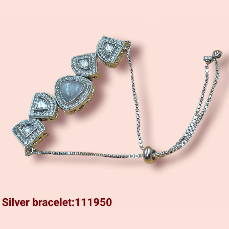 Padmawati Bangles Silver Plated Bracelet