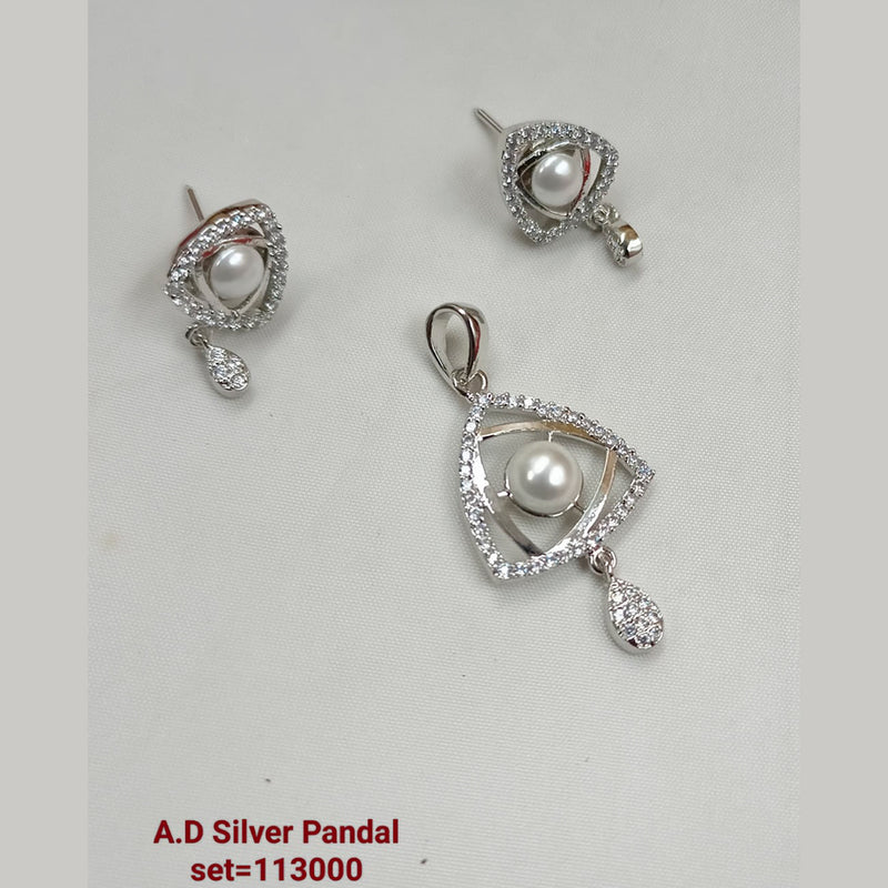 Padmawati Bangles AD Stone Pendant Set