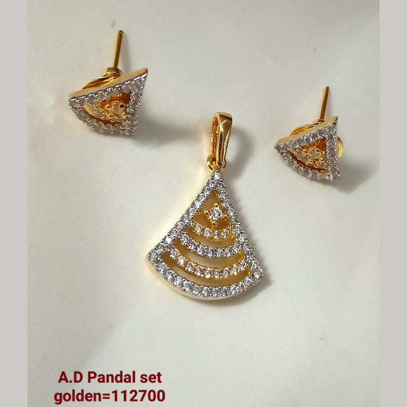 Padmawati Bangles AD Stone Pendant Set