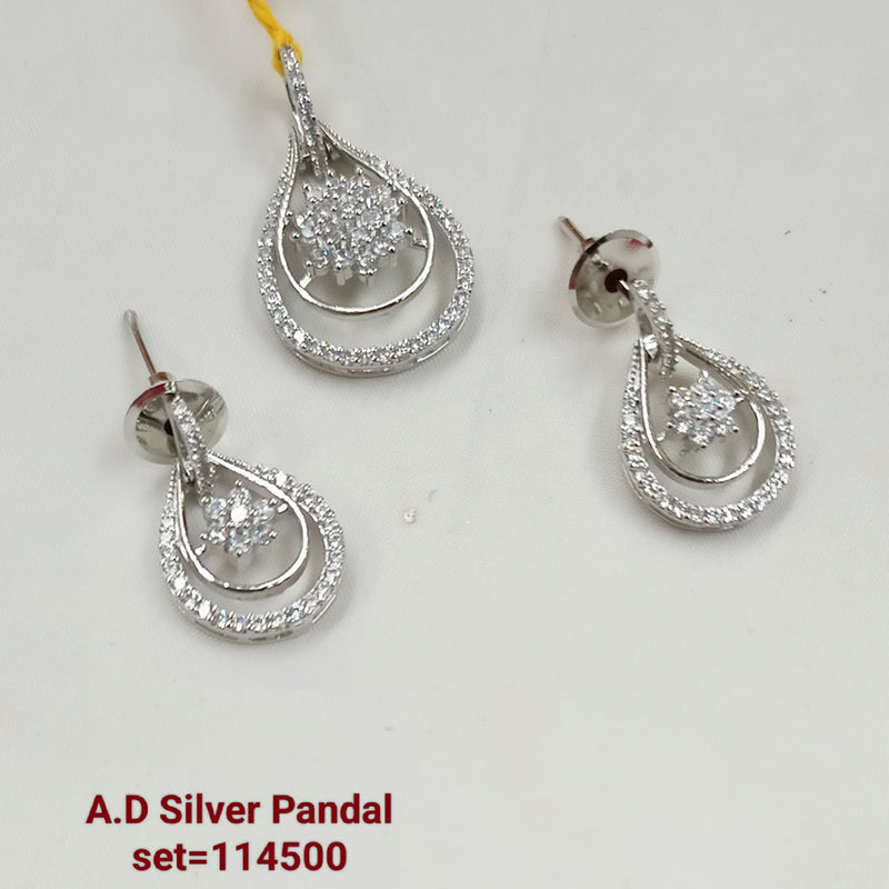 Padmawati Bangles AD Stone Pendant Set