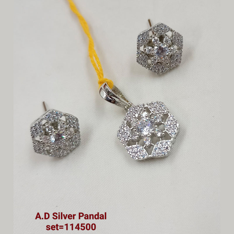 Padmawati Bangles AD Stone Pendant Set