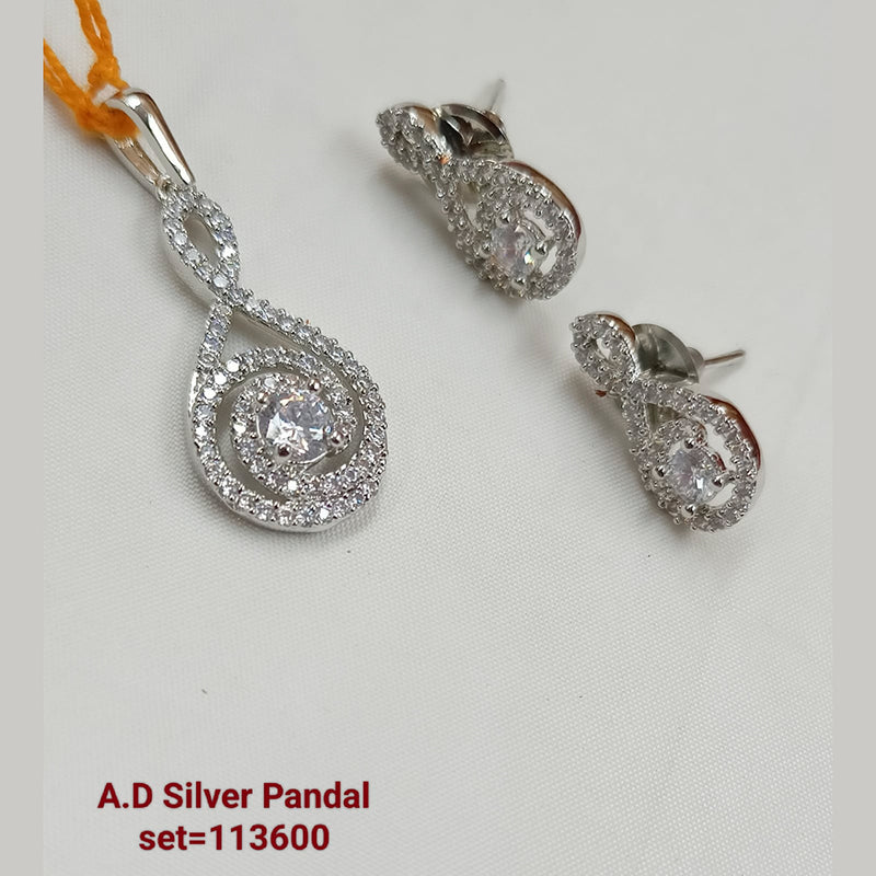 Padmawati Bangles AD Stone Pendant Set