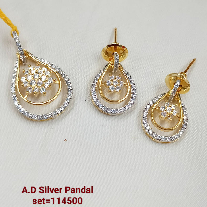 Padmawati Bangles AD Stone Pendant Set