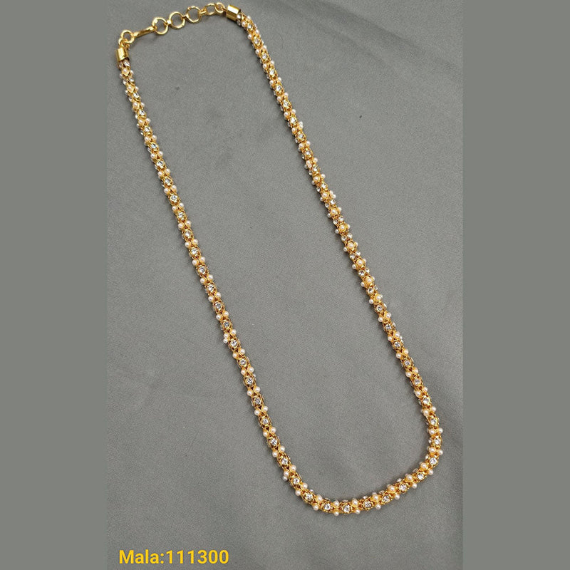 Padmawati Bangles Gold Plated Pearl Long Necklace