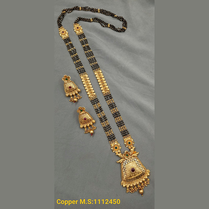 Padmawati Bangles Gold Plated Pota Stone Mangalsutra