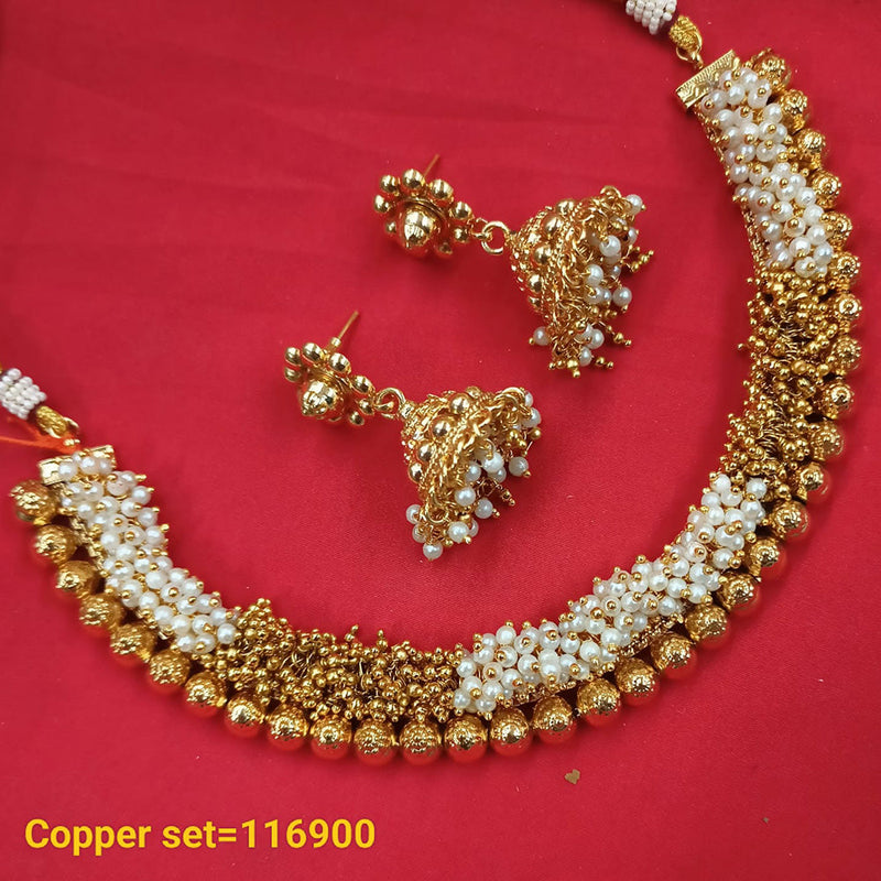 Padmawati Bangles Gold Plated Copper Necklace Set