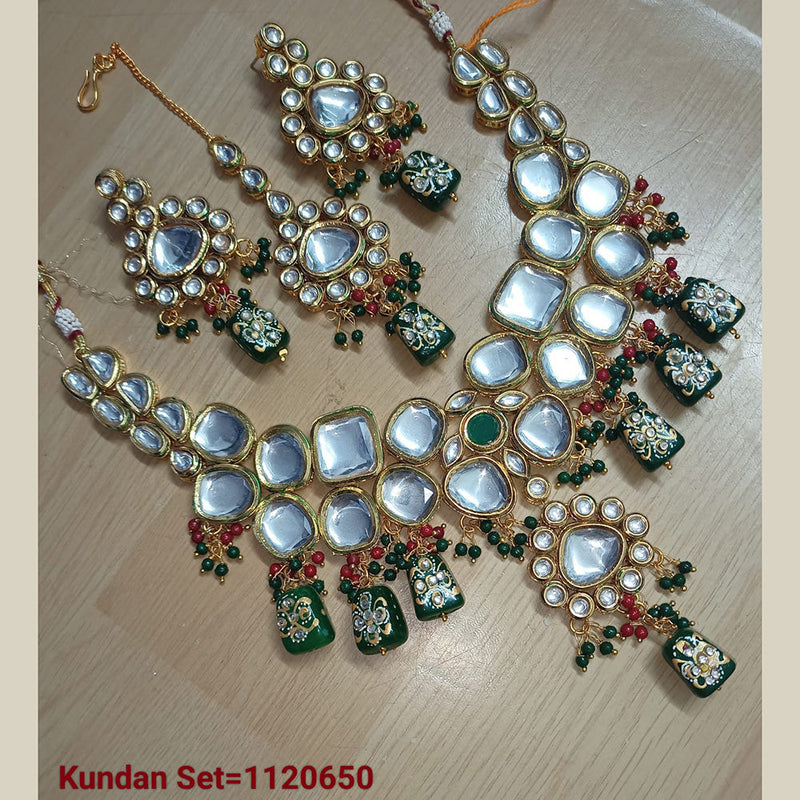 Padmawati Bangles Gold Plated Kundan Stone Necklace Set