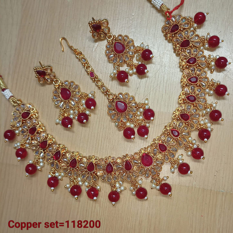 Padmawati Bangles Gold Plated Copper Necklace Set