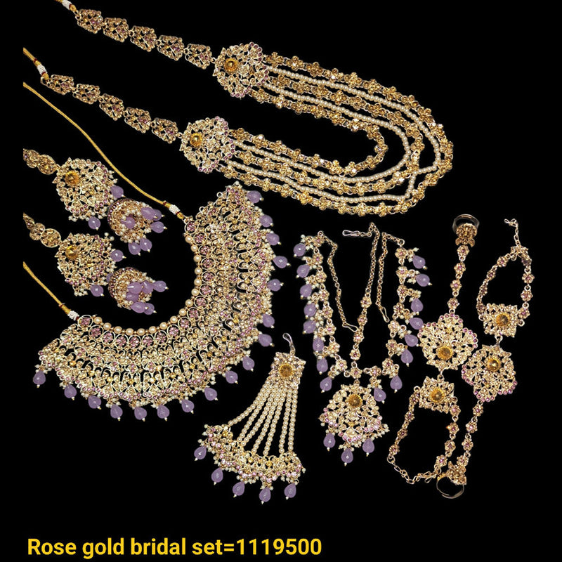 Padmawati Bangles Rose Gold Plated Bridal Set