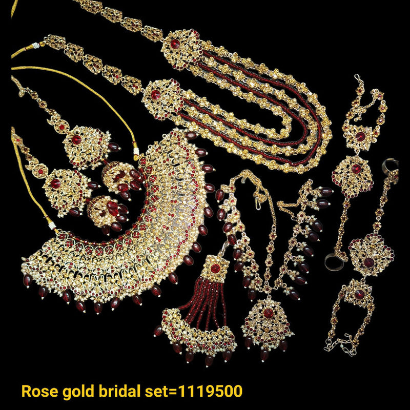 Padmawati Bangles Rose Gold Plated Bridal Set