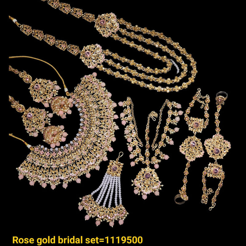 Padmawati Bangles Rose Gold Plated Bridal Set