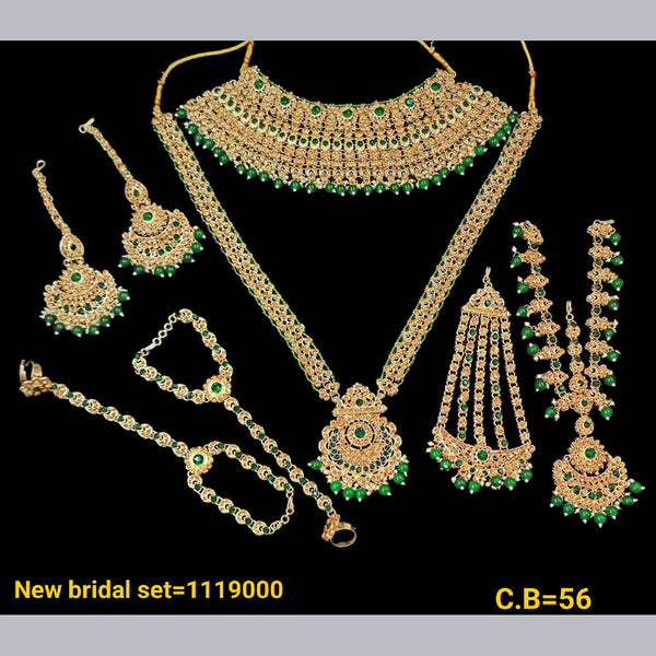 Padmawati Bangles Gold Plated Austrian Stone Bridal Set