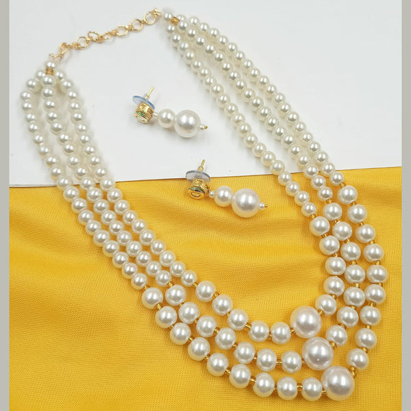 Padmawati Bangles Gold Plated Pearl Necklace Set